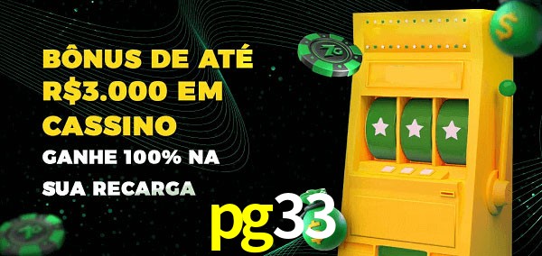 pg33 melhor bônus de depósito