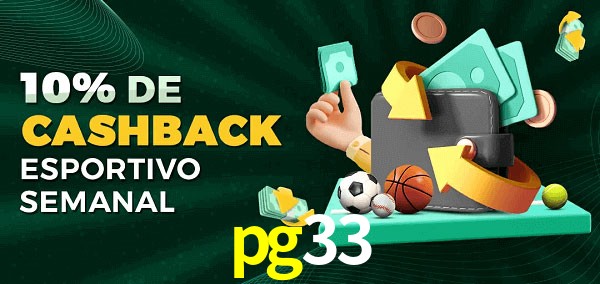 10% de bônus de cashback na pg33