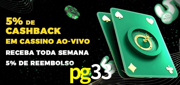Promoções do cassino ao Vivo pg33